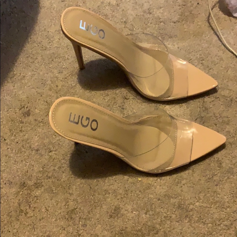 Clear heels